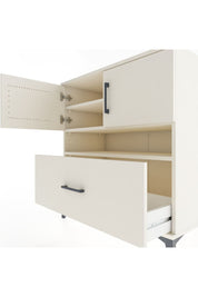 Hyperion Şifonyer 3 Raflı Tek Çekmeceli 2 Kapaklı 88x44x96 Aytaşı-Aytaşı