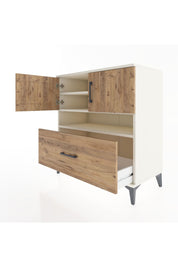 Hyperion Şifonyer 3 Raflı Tek Çekmeceli 2 Kapaklı 88x44x96 Aytaşı-Çam