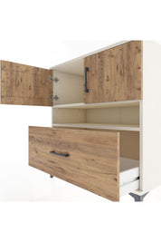 Hyperion Şifonyer 2 Raflı Tek Çekmeceli 2 Kapaklı 88x44x96 Aytaşı-Çam