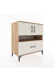 Hyperion Şifonyer 2 Raflı Tek Çekmeceli 2 Kapaklı 88x44x96 Çam-Aytaşı