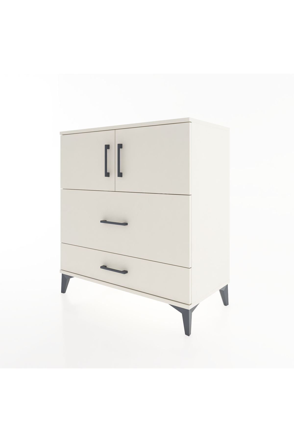 Hyperion Şifonyer 2 Raflı 2 Çekmeceli 2 Kapaklı 88x44x96 Aytaşı-Aytaşı