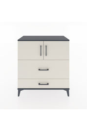 Hyperion Şifonyer 2 Raflı 2 Çekmeceli 2 Kapaklı 88x44x96 Antrasit-Aytaşı