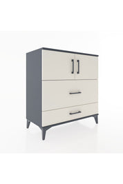 Hyperion Şifonyer 2 Raflı 2 Çekmeceli 2 Kapaklı 88x44x96 Antrasit-Aytaşı