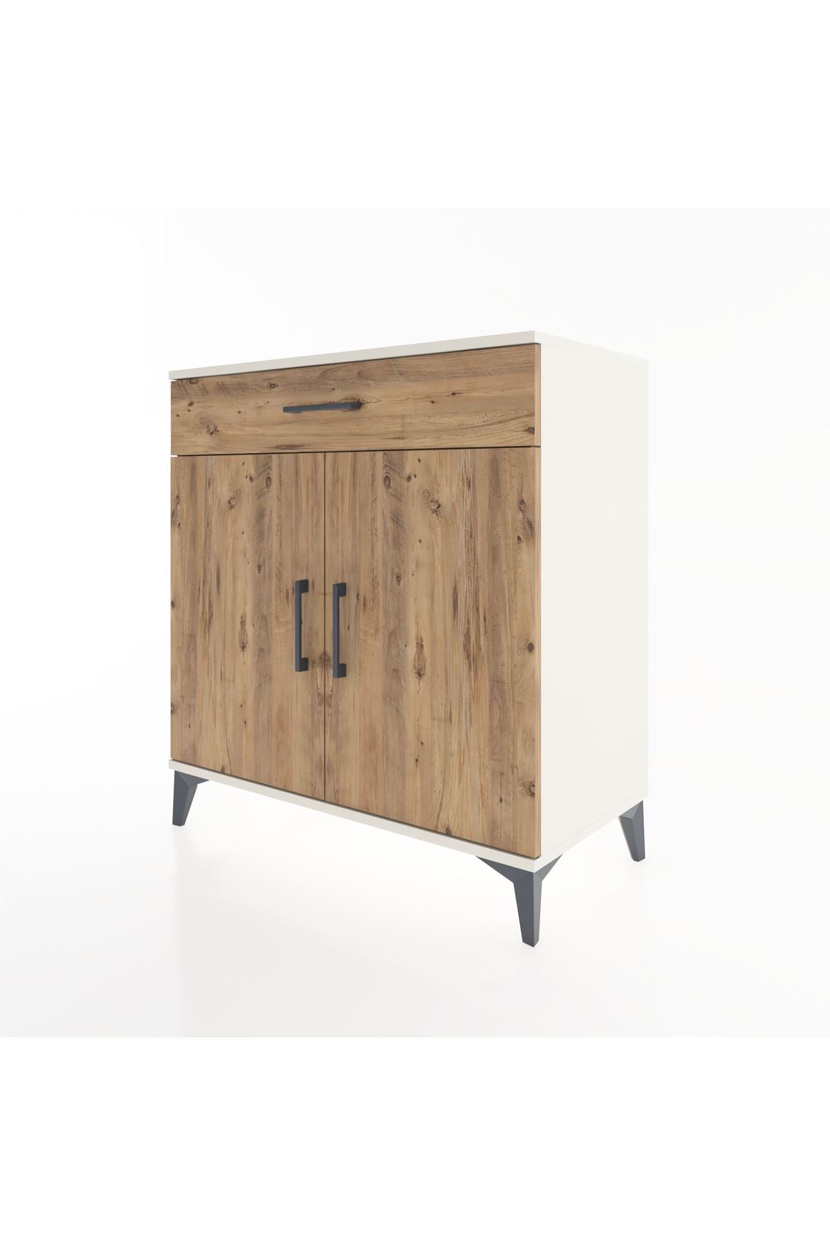 Hyperion Şifonyer 3 Raflı Tek Çekmeceli 2 Kapaklı 88x44x96 Aytaşı-Çam