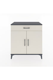 Hyperion Şifonyer 3 Raflı Tek Çekmeceli 2 Kapaklı 88x44x96 Antrasit-Aytaşı