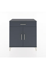 Hyperion Şifonyer 3 Raflı Tek Çekmeceli 2 Kapaklı 88x44x96 Antrasit-Antrasit