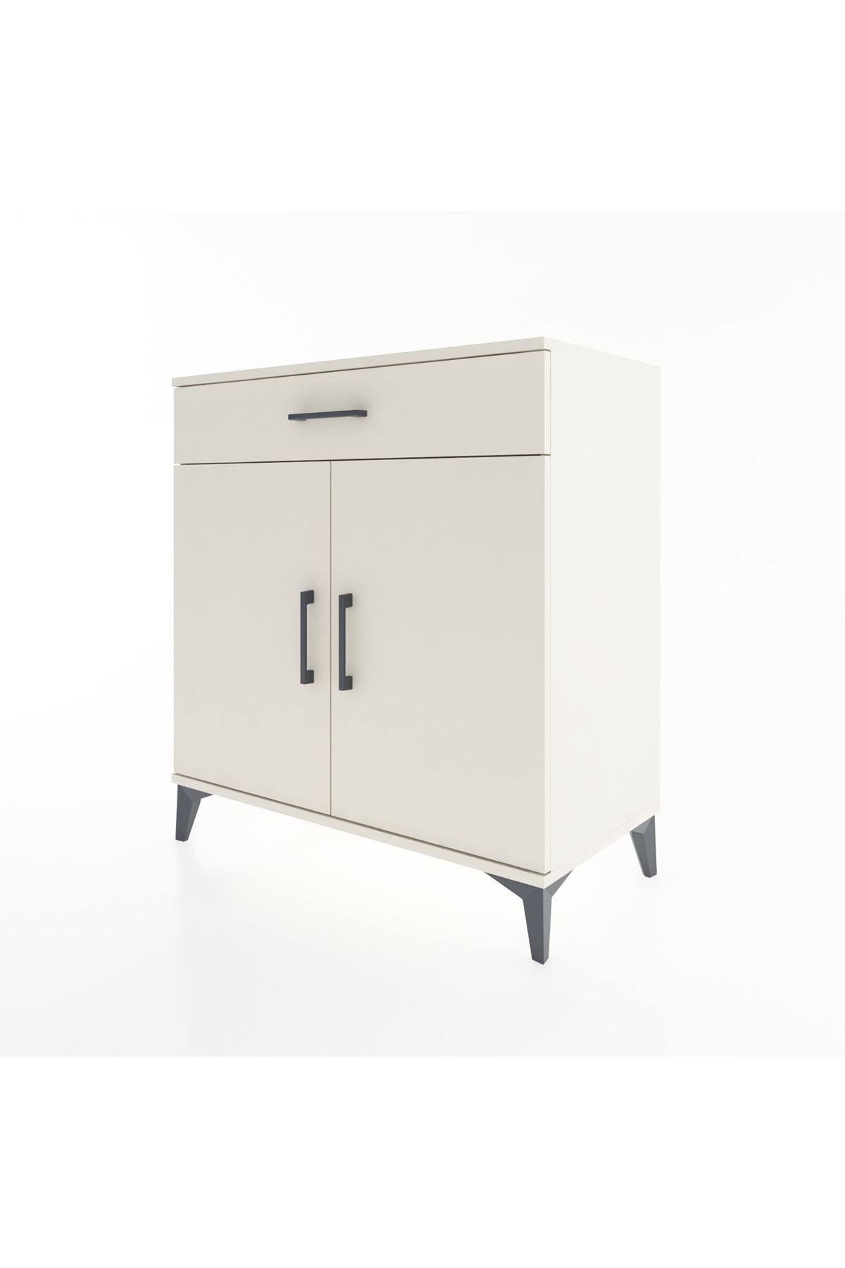 Hyperion Şifonyer 2 Raflı Tek Çekmeceli 2 Kapaklı 88x44x96 Aytaşı-Aytaşı