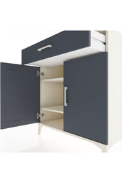 Hyperion Şifonyer 2 Raflı Tek Çekmeceli 2 Kapaklı 88x44x96 Aytaşı-Antrasit