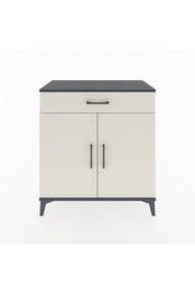 Hyperion Şifonyer 2 Raflı Tek Çekmeceli 2 Kapaklı 88x44x96 Antrasit-Aytaşı