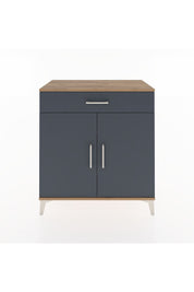 Hyperion Şifonyer 2 Raflı Tek Çekmeceli 2 Kapaklı 88x44x96 Çam-Antrasit