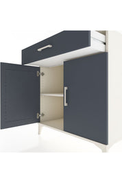 Hyperion Şifonyer Tek Raflı Tek Çekmeceli 2 Kapaklı 88x44x96 Aytaşı-Antrasit