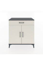 Hyperion Şifonyer Tek Raflı Tek Çekmeceli 2 Kapaklı 88x44x96 Antrasit-Aytaşı