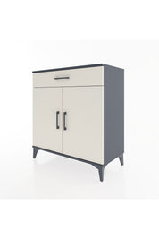 Hyperion Şifonyer Tek Raflı Tek Çekmeceli 2 Kapaklı 88x44x96 Antrasit-Aytaşı