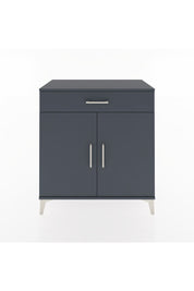 Hyperion Şifonyer Tek Raflı Tek Çekmeceli 2 Kapaklı 88x44x96 Antrasit-Antrasit