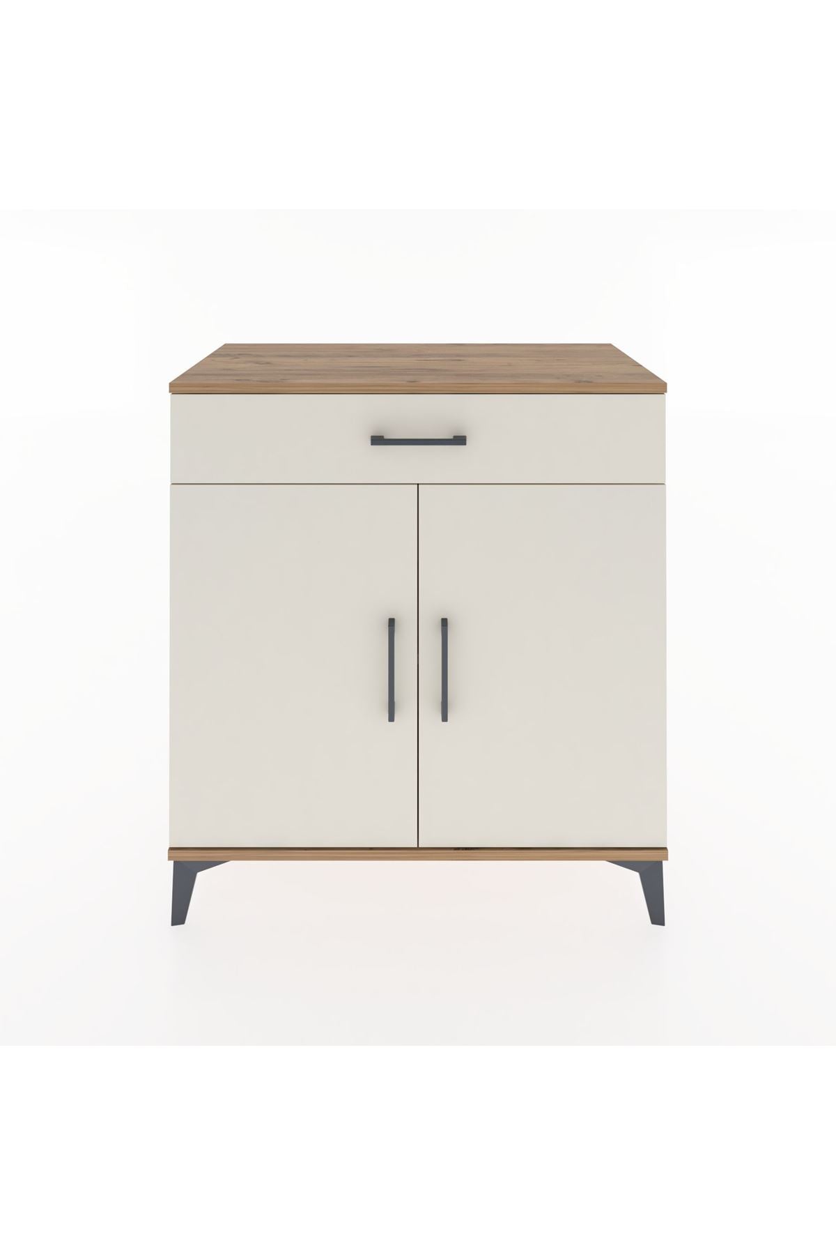 Hyperion Şifonyer Tek Raflı Tek Çekmeceli 2 Kapaklı 88x44x96 Çam-Aytaşı