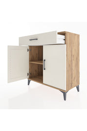 Hyperion Şifonyer Tek Raflı Tek Çekmeceli 2 Kapaklı 88x44x96 Çam-Aytaşı