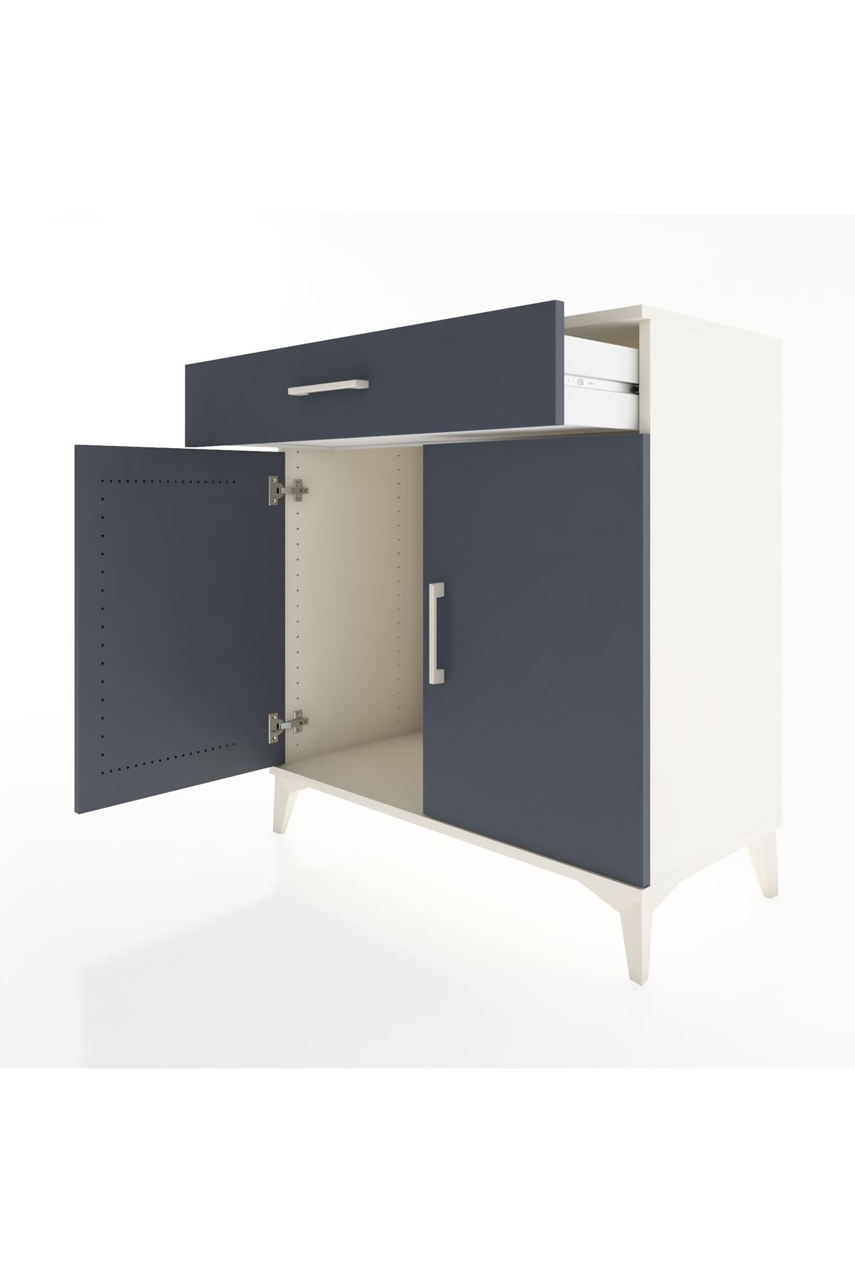 Hyperion Şifonyer Tek Çekmeceli 2 Kapaklı 88x44x96 Aytaşı-Antrasit