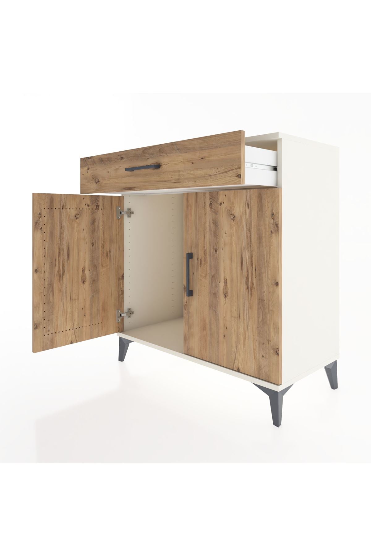 Hyperion Şifonyer Tek Çekmeceli 2 Kapaklı 88x44x96 Aytaşı-Çam