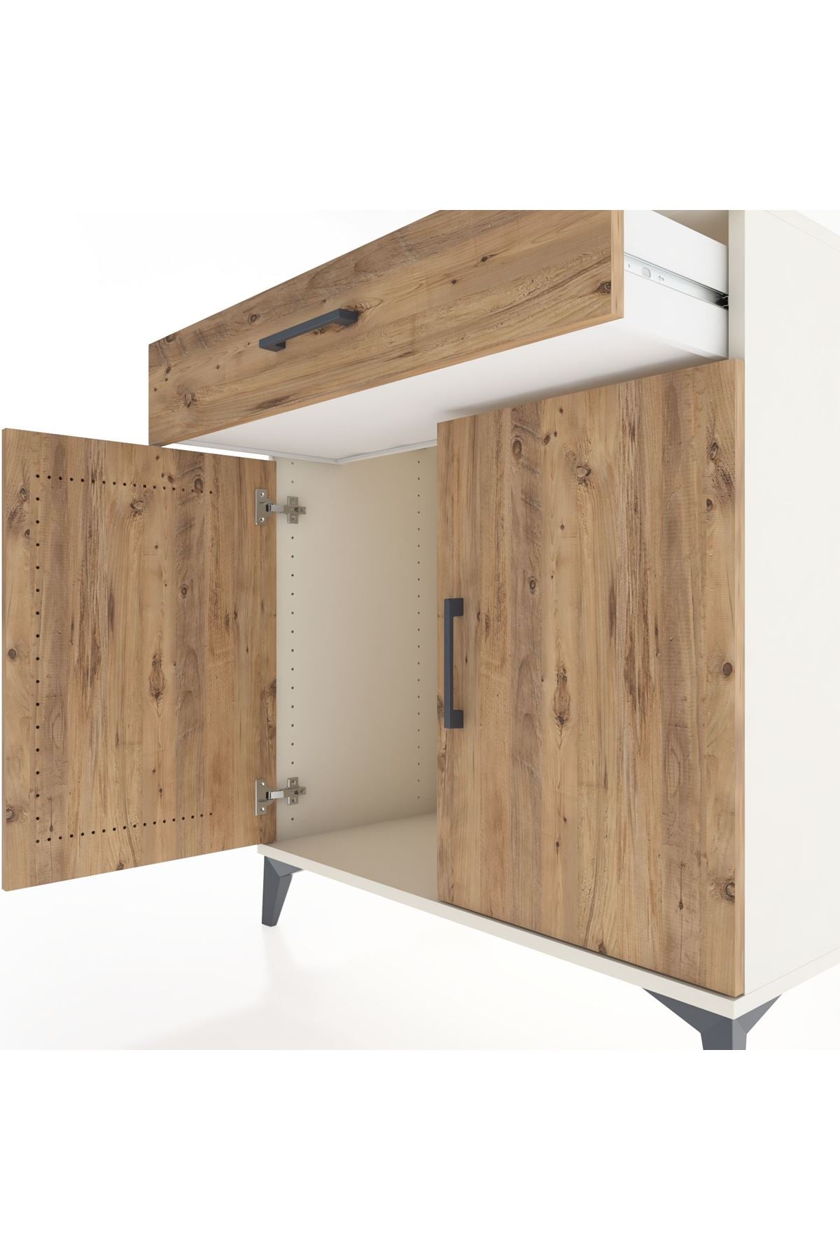 Hyperion Şifonyer Tek Çekmeceli 2 Kapaklı 88x44x96 Aytaşı-Çam