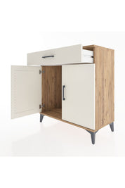 Hyperion Şifonyer Tek Çekmeceli 2 Kapaklı 88x44x96 Çam-Aytaşı