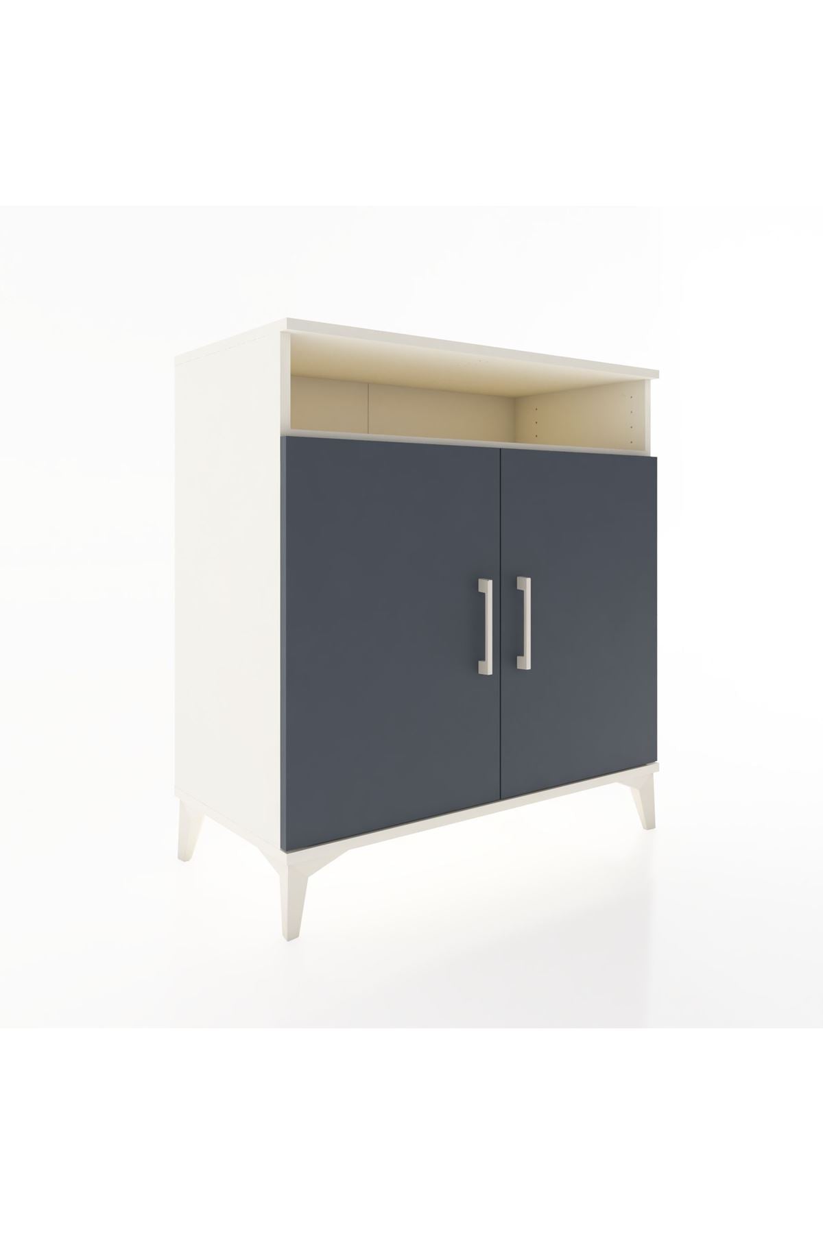 Hyperion Şifonyer 4 Raflı 2 Kapaklı 88x44x96 Aytaşı-Antrasit