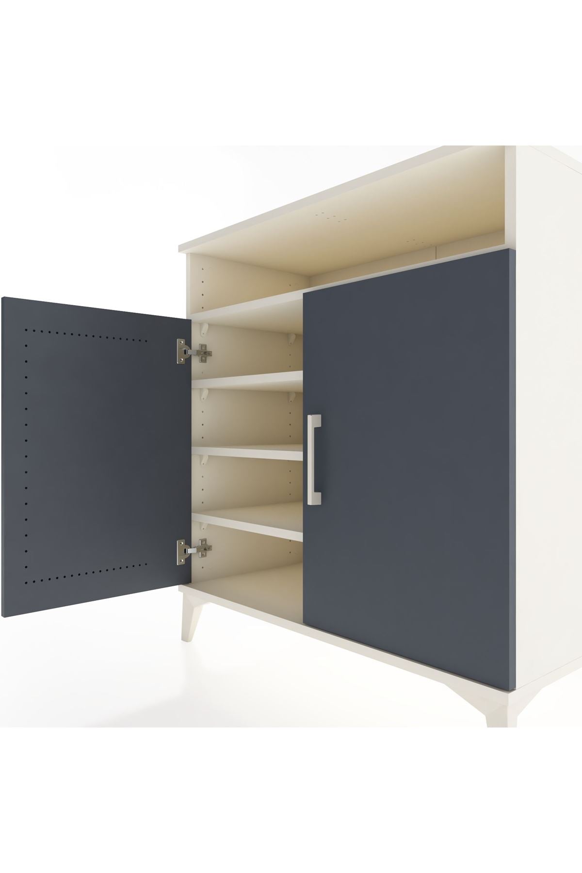 Hyperion Şifonyer 4 Raflı 2 Kapaklı 88x44x96 Aytaşı-Antrasit