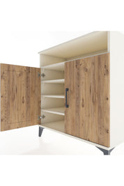 Hyperion Şifonyer 4 Raflı 2 Kapaklı 88x44x96 Aytaşı-Çam