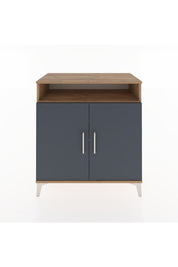 Hyperion Şifonyer 4 Raflı 2 Kapaklı 88x44x96 Çam-Antrasit