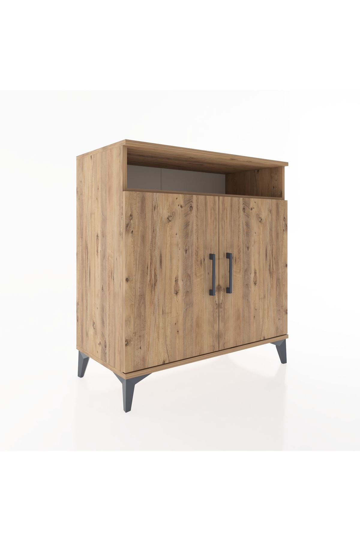 Hyperion Şifonyer 4 Raflı 2 Kapaklı 88x44x96 Çam-Çam