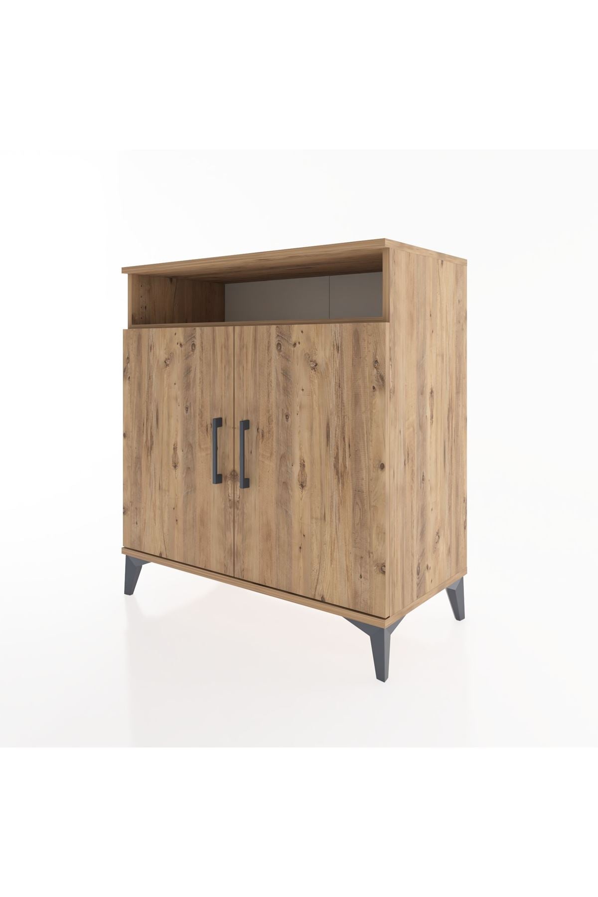 Hyperion Şifonyer 4 Raflı 2 Kapaklı 88x44x96 Çam-Çam