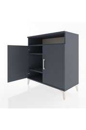 Hyperion Şifonyer 3 Raflı 2 Kapaklı 88x44x96 Antrasit-Antrasit