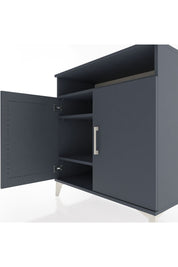 Hyperion Şifonyer 3 Raflı 2 Kapaklı 88x44x96 Antrasit-Antrasit