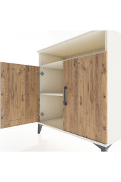 Hyperion Şifonyer 2 Raflı 2 Kapaklı 88x44x96 Aytaşı-Çam