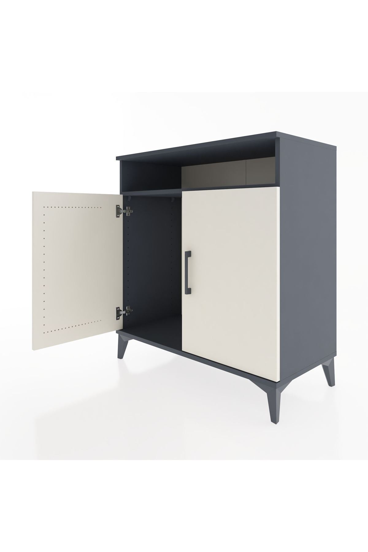 Hyperion Şifonyer Tek Raflı 2 Kapaklı 88x44x96 Antrasit-Aytaşı