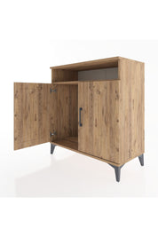 Hyperion Şifonyer Tek Raflı 2 Kapaklı 88x44x96 Çam-Çam