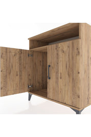 Hyperion Şifonyer Tek Raflı 2 Kapaklı 88x44x96 Çam-Çam