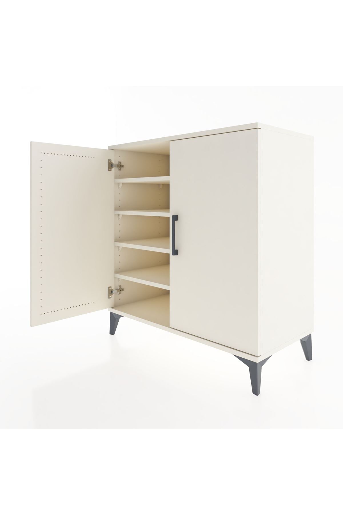 Hyperion Şifonyer 4 Raflı 2 Kapaklı 88x44x96 Aytaşı-Aytaşı