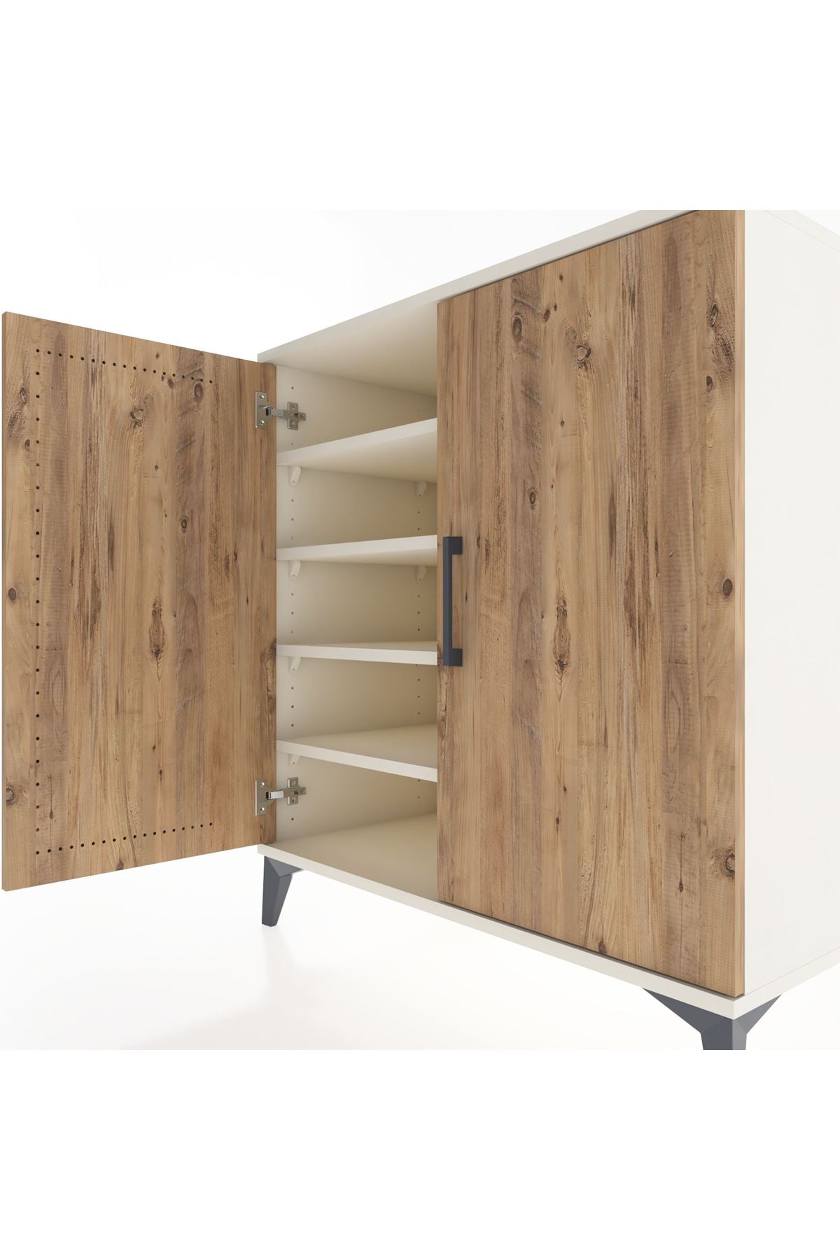 Hyperion Şifonyer 4 Raflı 2 Kapaklı 88x44x96 Aytaşı-Çam