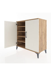 Hyperion Şifonyer 4 Raflı 2 Kapaklı 88x44x96 Çam-Aytaşı