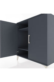 Hyperion Şifonyer 2 Raflı 2 Kapaklı 88x44x96 Antrasit-Antrasit