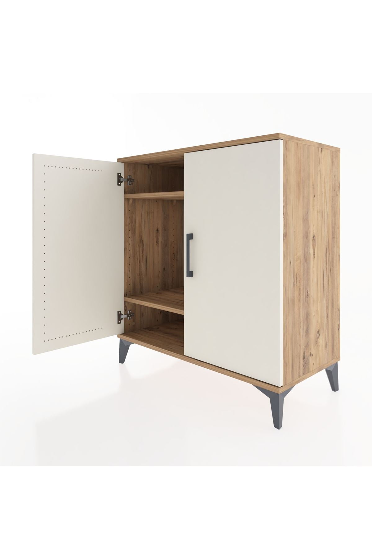 Hyperion Şifonyer 2 Raflı 2 Kapaklı 88x44x96 Çam-Aytaşı