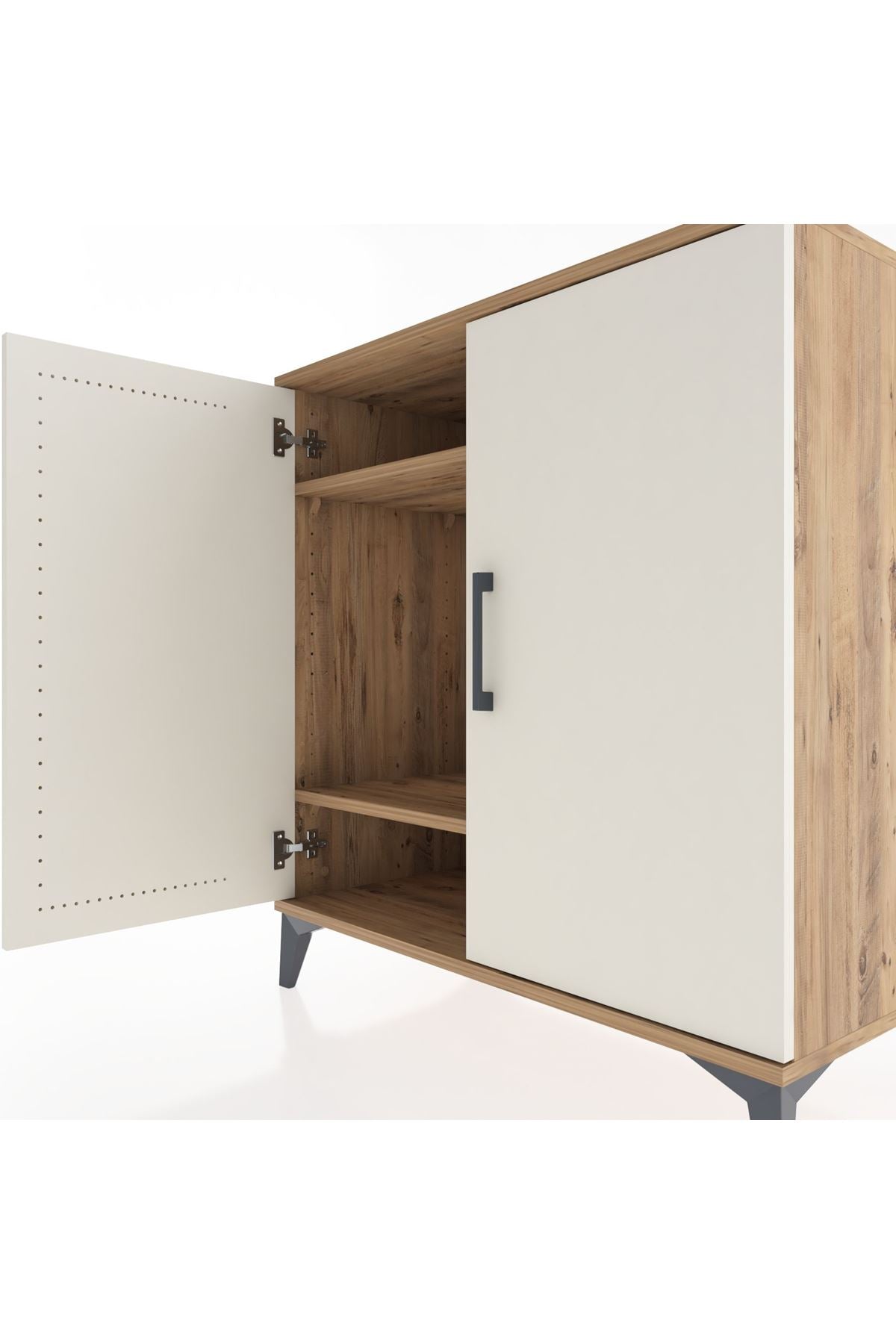 Hyperion Şifonyer 2 Raflı 2 Kapaklı 88x44x96 Çam-Aytaşı