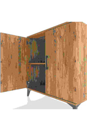 Hyperion Şifonyer Tek Raflı 2 Kapaklı 88x44x96 Çam-Çam