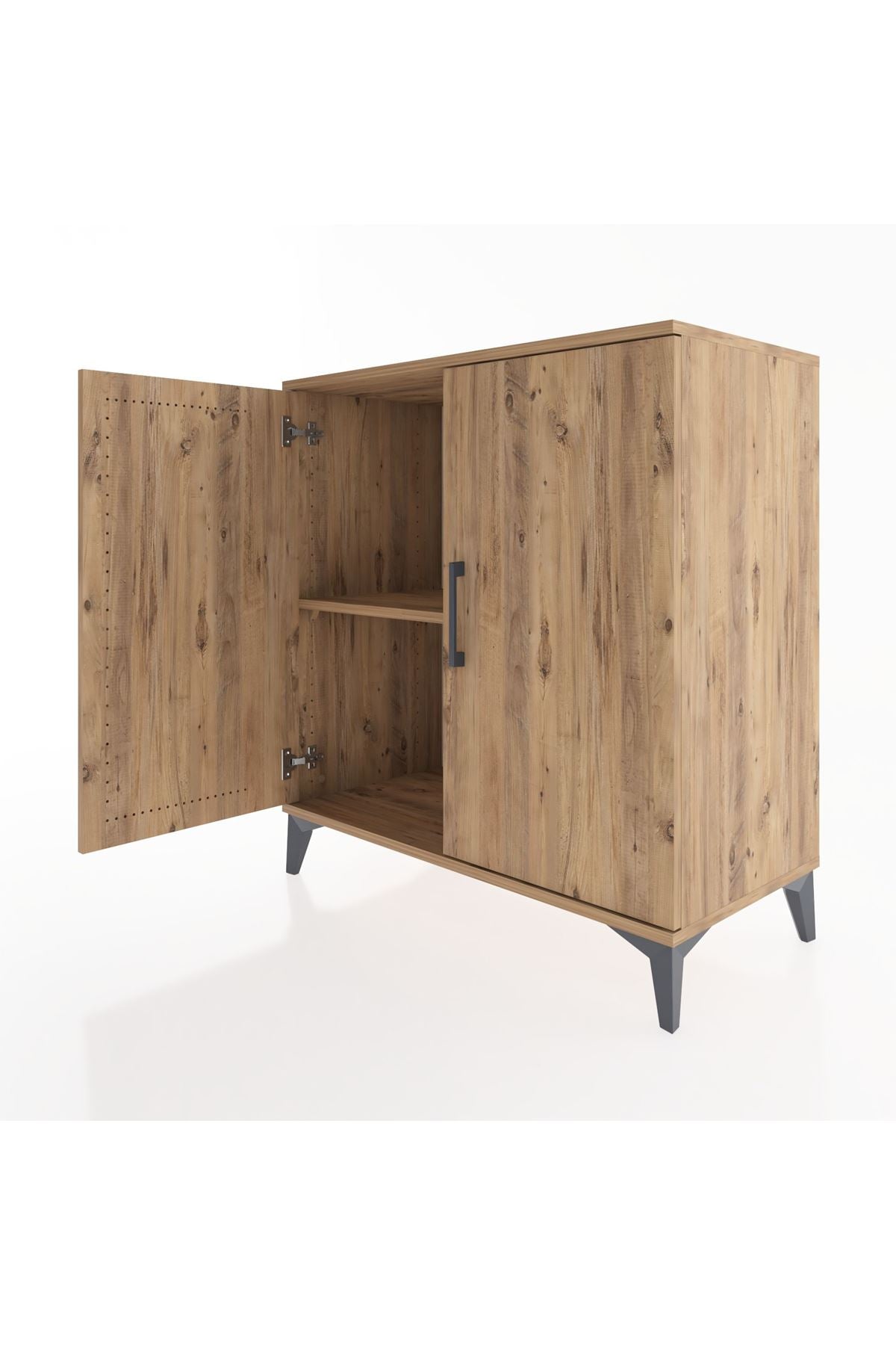 Hyperion Şifonyer Tek Raflı 2 Kapaklı 88x44x96 Çam-Çam