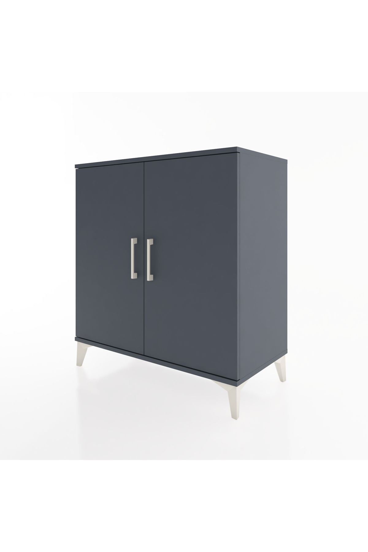 Hyperion Şifonyer 2 Kapaklı 88x44x96 Antrasit-Antrasit