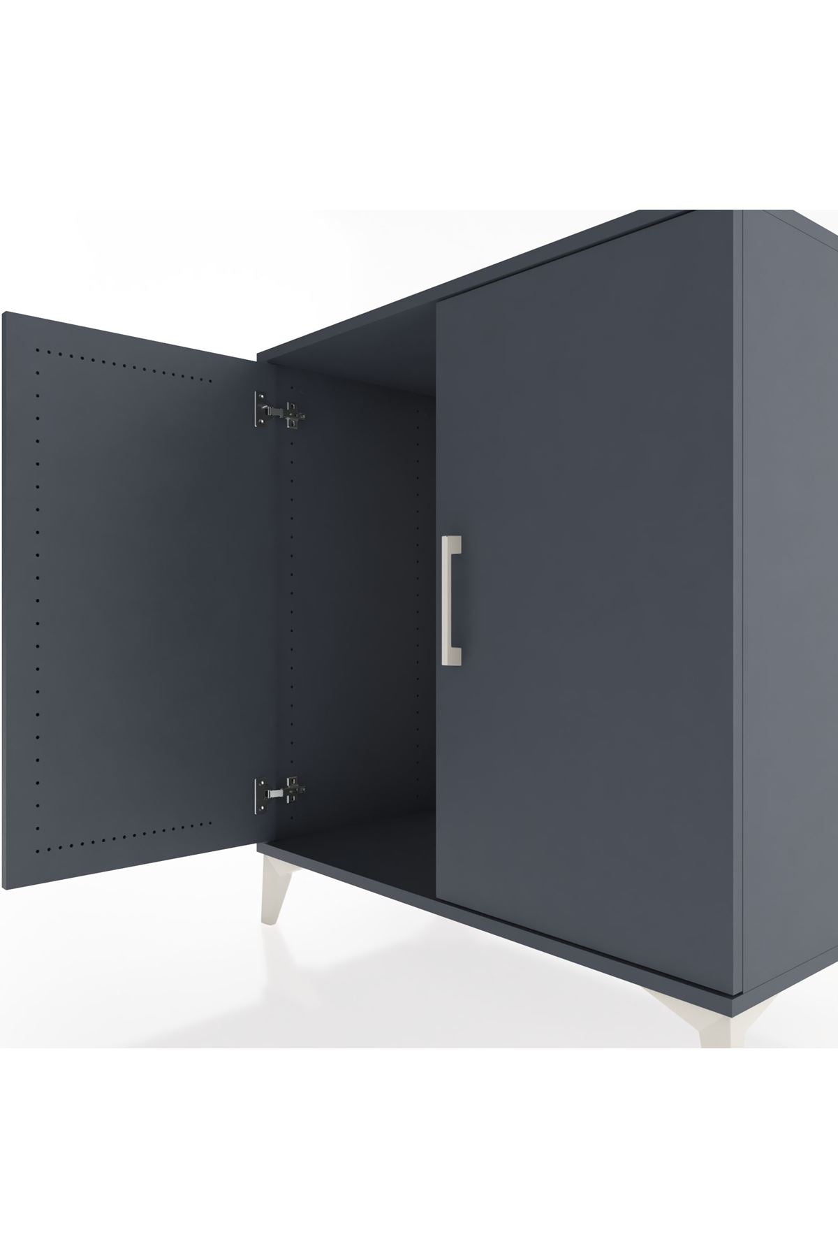 Hyperion Şifonyer 2 Kapaklı 88x44x96 Antrasit-Antrasit