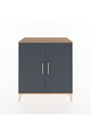 Hyperion Şifonyer 2 Kapaklı 88x44x96 Çam-Antrasit