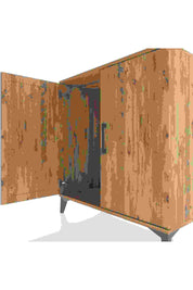 Hyperion Şifonyer 2 Kapaklı 88x44x96 Çam-Çam