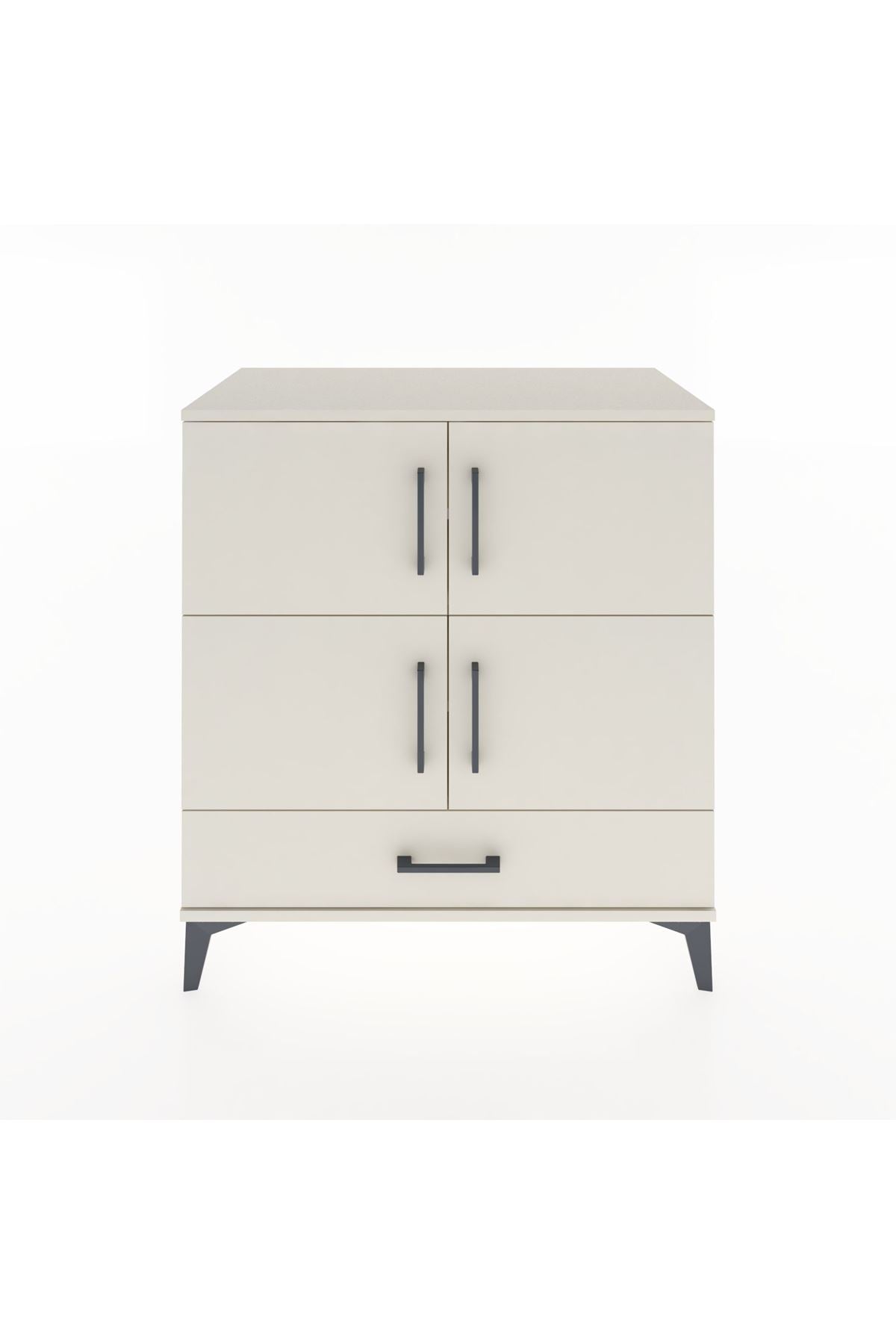 Hyperion Şifonyer 4 Raflı Tek Çekmeceli 4 Kapaklı 88x44x96 Aytaşı-Aytaşı