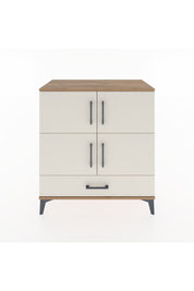 Hyperion Şifonyer 4 Raflı Tek Çekmeceli 4 Kapaklı 88x44x96 Çam-Aytaşı